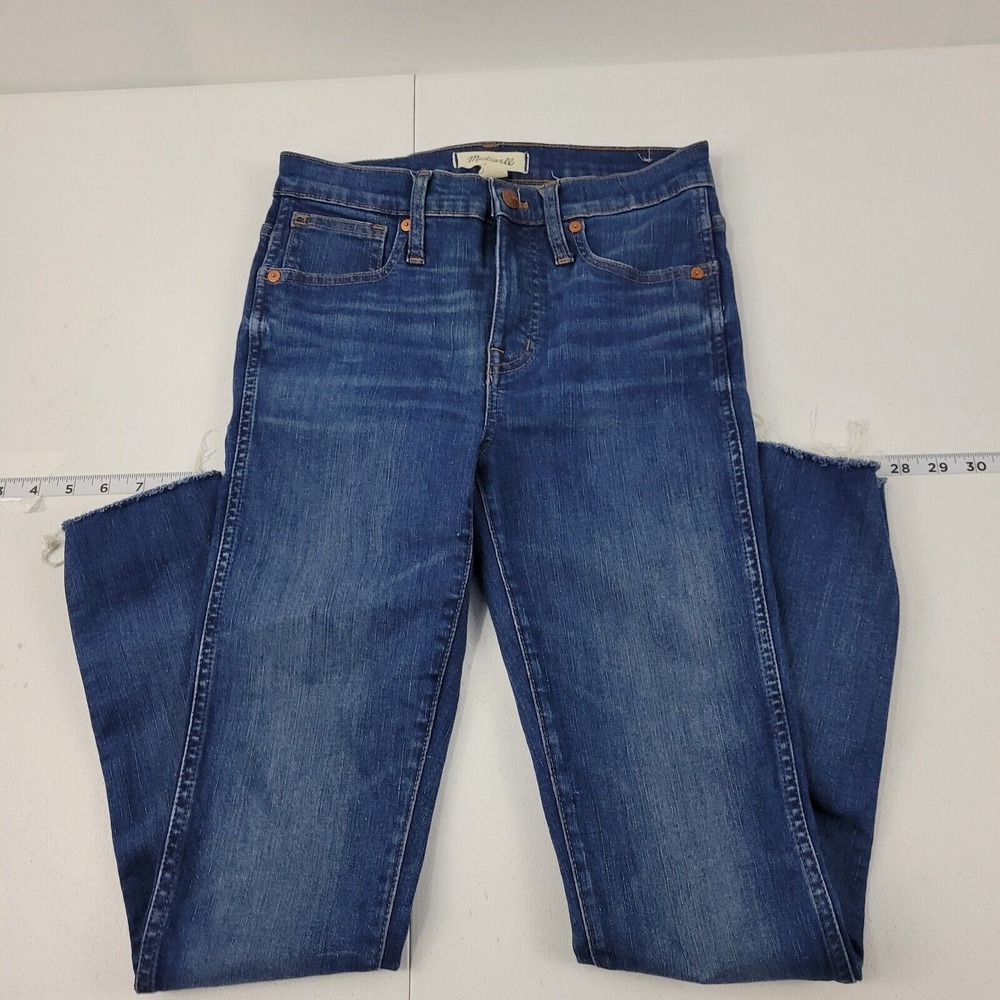 Madewell Jeans denim women's 9" high rise skinny blue 1043 26 26x28
